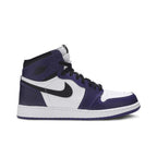 Jordan 1 Retro High Court Purple White (GS) – boční pohled | Purekickz