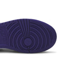 Jordan 1 Retro High Court Purple White (GS) – pohled shora | Purekickz