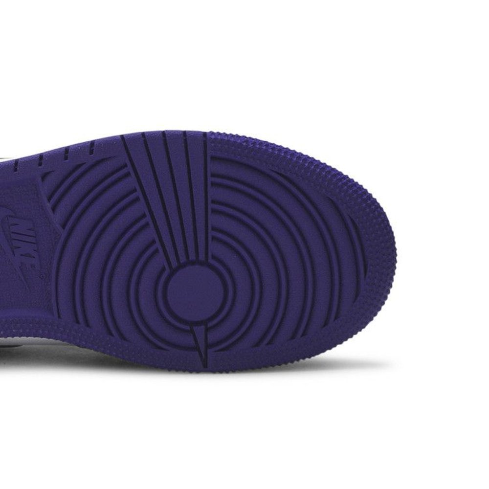 Jordan 1 Retro High Court Purple White (GS) – pohled shora | Purekickz