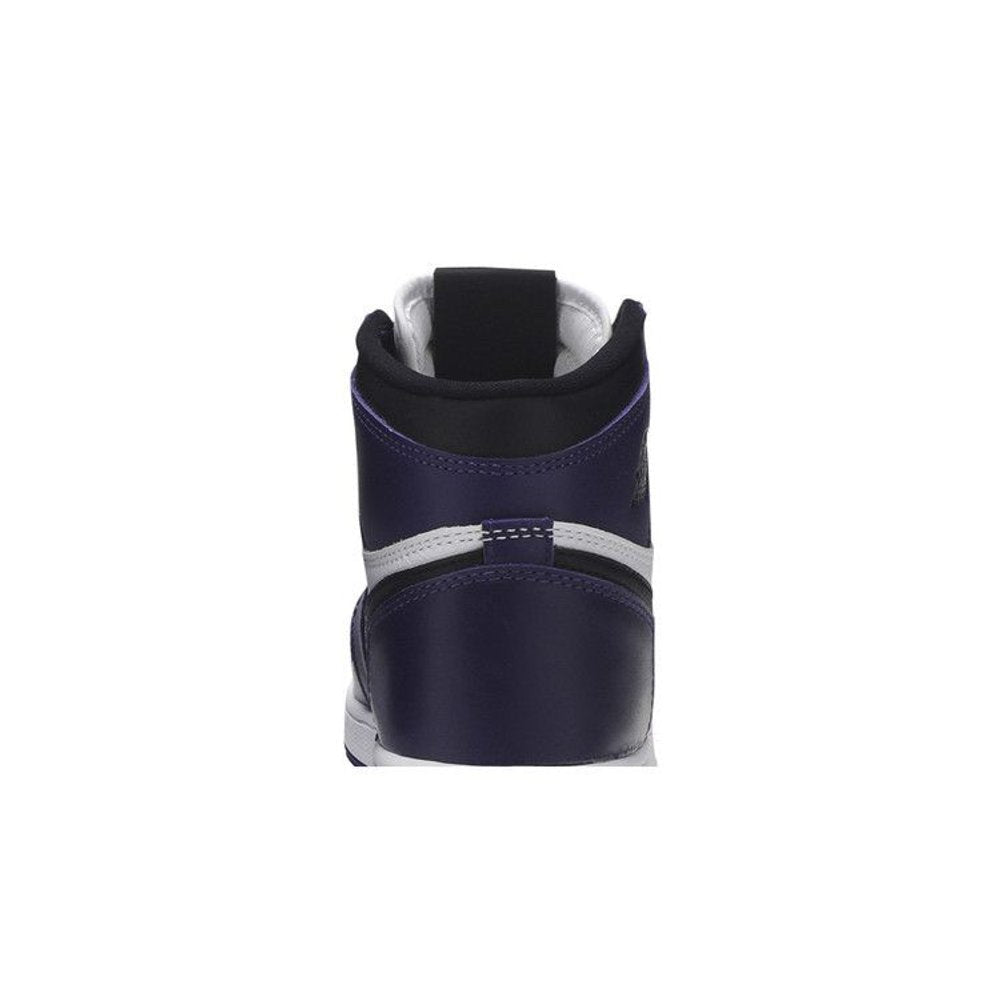 Jordan 1 Retro High Court Purple White (GS) – detail materiálu | Purekickz