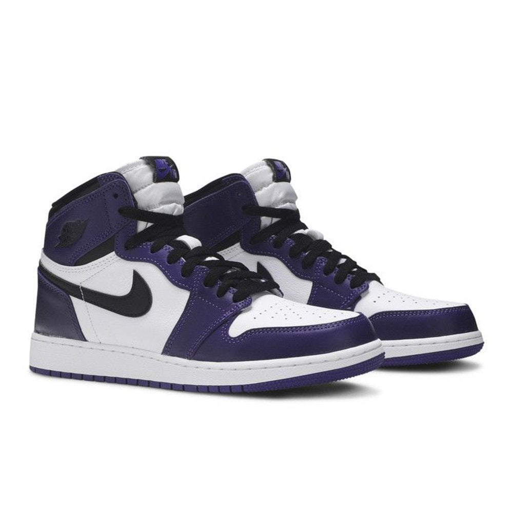 Jordan 1 Retro High Court Purple White (GS) – lifestyle foto | Purekickz