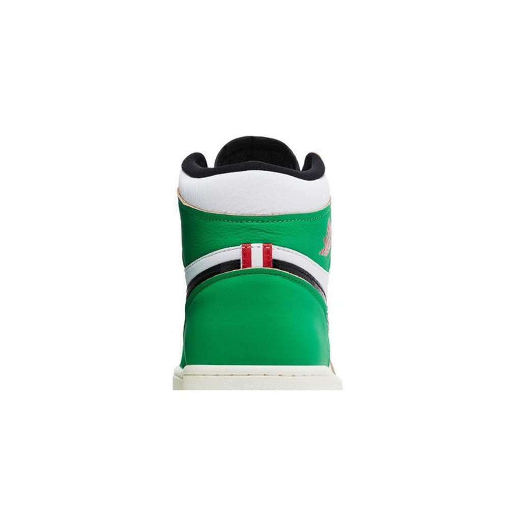 Jordan 1 Retro High Lucky Green (W) – detail materiálu | Purekickz