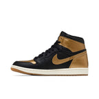 Jordan 1 Retro High OG Black Metallic Gold – hlavní pohled | Purekickz