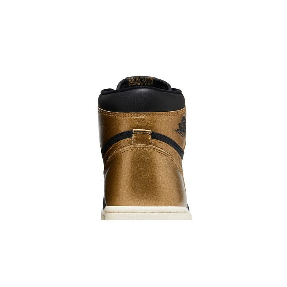 Jordan 1 Retro High OG Black Metallic Gold – detail materiálu | Purekickz