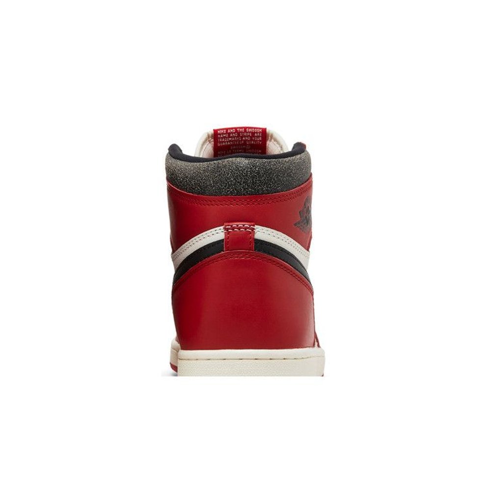 Jordan 1 Retro High OG Chicago Lost and Found – detail materiálu | Purekickz