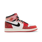 Jordan 1 Retro High OG Spider-Man Across the Spider-Verse – boční pohled | Purekickz