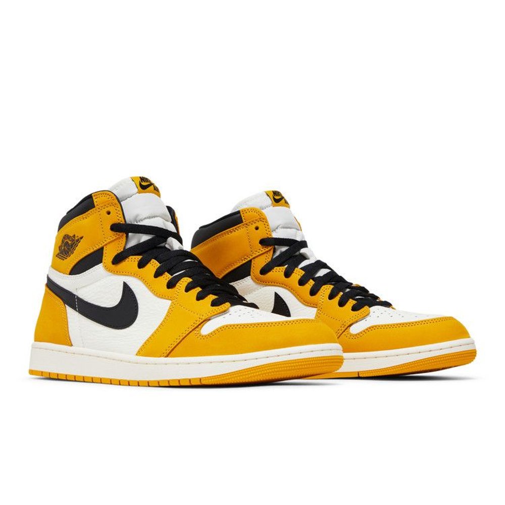 Jordan 1 Retro High OG Yellow Ochre – lifestyle foto | Purekickz