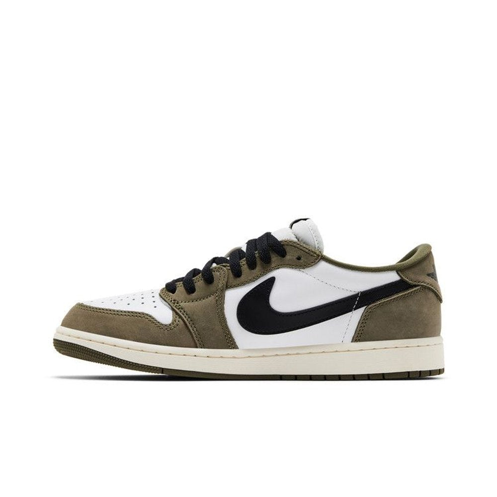 Jordan 1 Retro Low Medium Olive – hlavní pohled | Purekickz