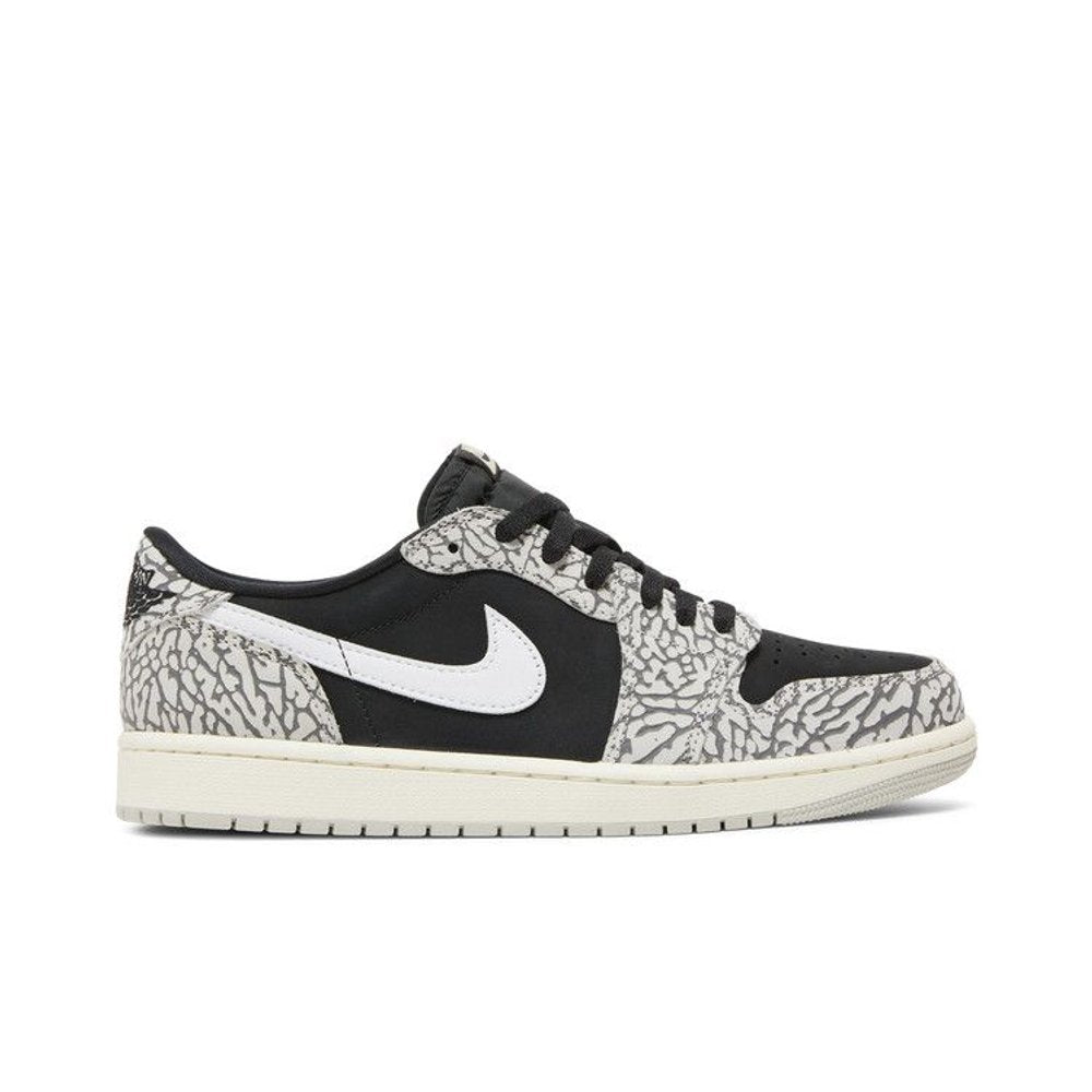 Jordan 1 Retro Low OG Black Cement – boční pohled | Purekickz
