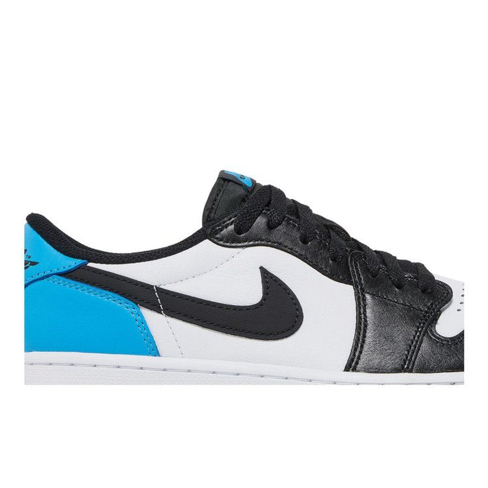 Jordan 1 Retro Low OG Black Dark Powder Blue' – detail | Purekickz
