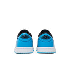 Jordan 1 Retro Low OG Black Dark Powder Blue' – podrážka | Purekickz
