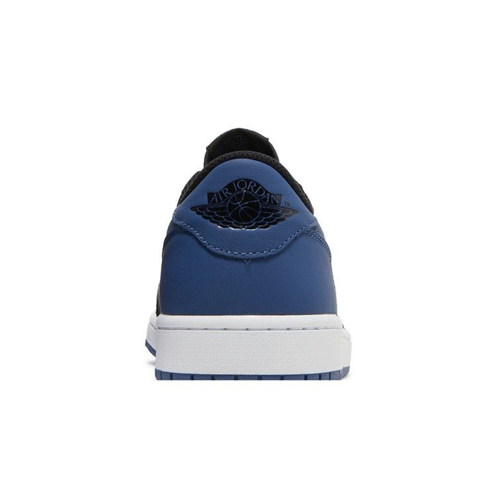 Jordan 1 Retro Low OG Mystic Navy – detail materiálu | Purekickz