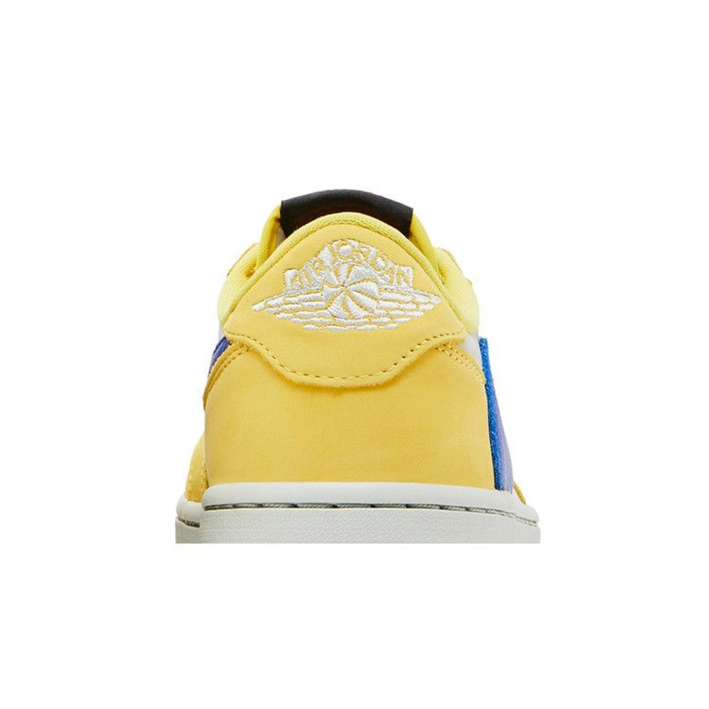 Jordan 1 Retro Low OG SP Travis Scott Canary (W) – detail materiálu | Purekickz