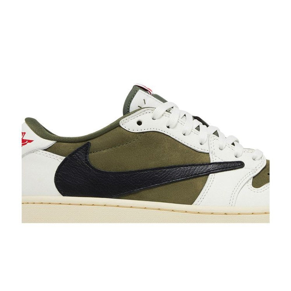Jordan 1 Retro Low OG SP Travis Scott Medium Olive – detail | Purekickz