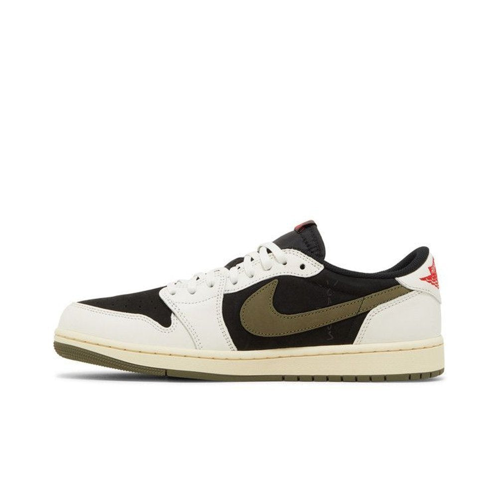 Jordan 1 Retro Low OG SP Travis Scott Olive (W) – hlavní pohled | Purekickz