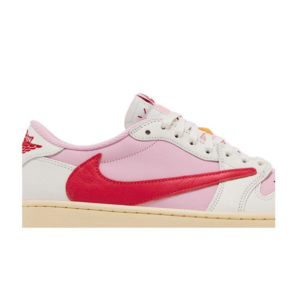Jordan 1 Retro Low OG SP Travis Scott Sail Tropical Pink – detail | Purekickz