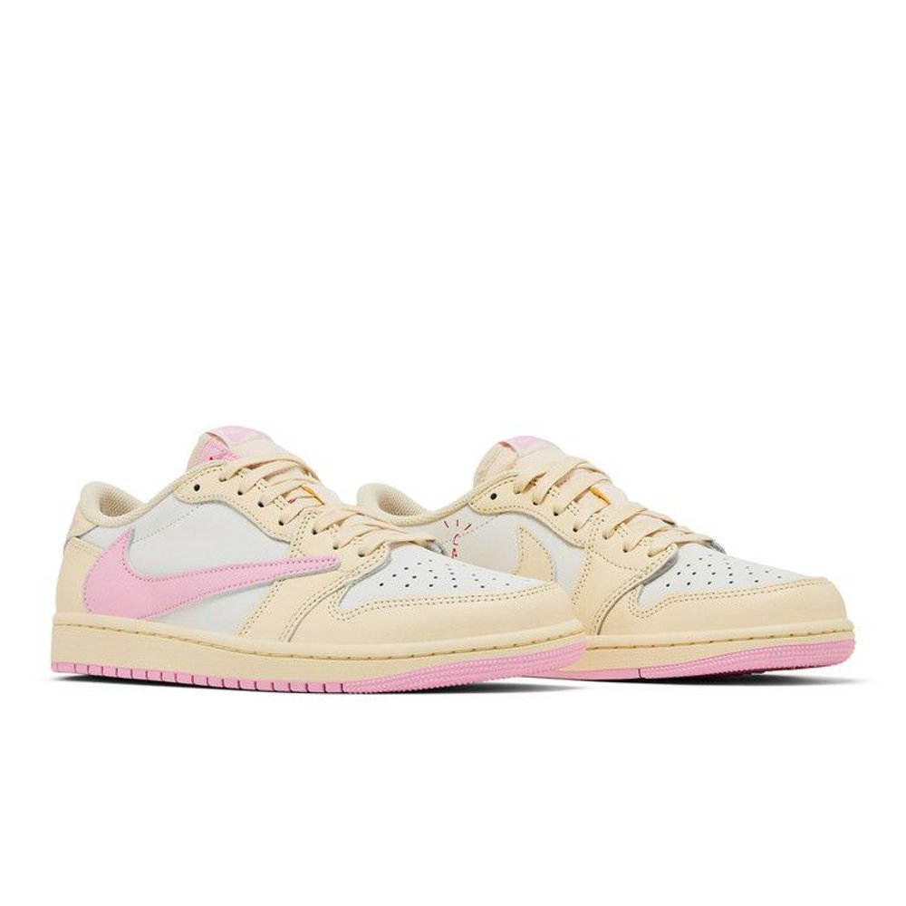 Jordan 1 Retro Low OG SP Travis Scott Shy Pink – lifestyle foto | Purekickz