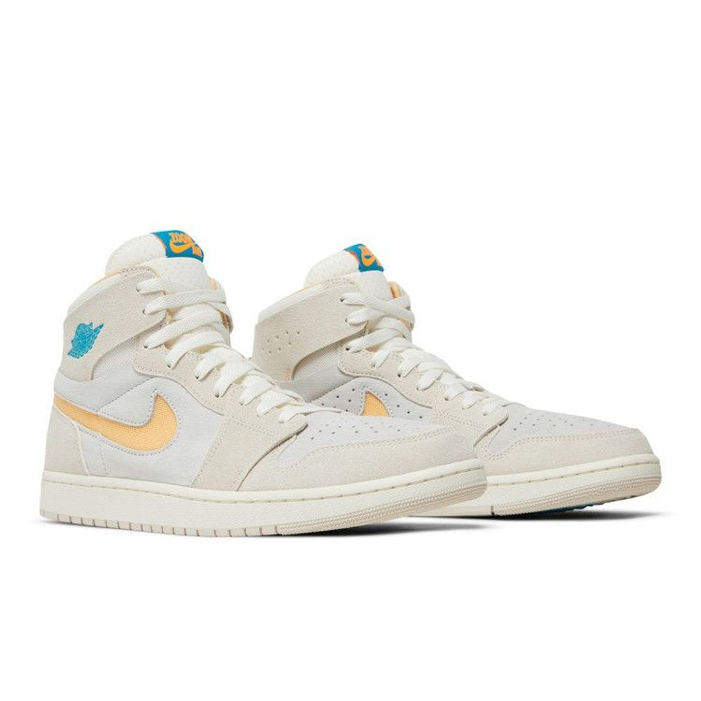 Jordan 1 Zoom CMFT 2 Orewood Brown Bright Citrus Sail – lifestyle foto | Purekickz
