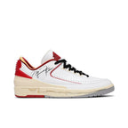 Jordan 2 Retro Low SP Off-White White Red – boční pohled | Purekickz