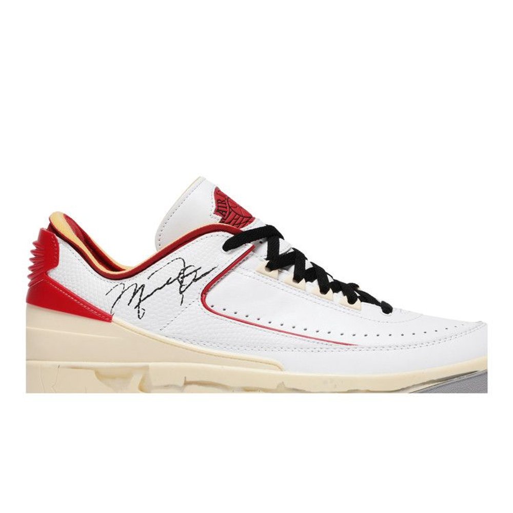 Jordan 2 Retro Low SP Off-White White Red – detail | Purekickz