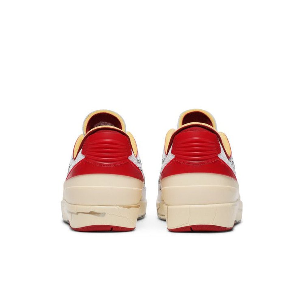 Jordan 2 Retro Low SP Off-White White Red – podrážka | Purekickz