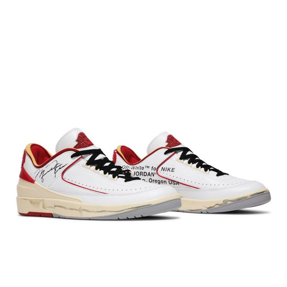Jordan 2 Retro Low SP Off-White White Red – lifestyle foto | Purekickz