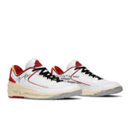 Jordan 2 Retro Low SP Off-White White Red – lifestyle foto | Purekickz