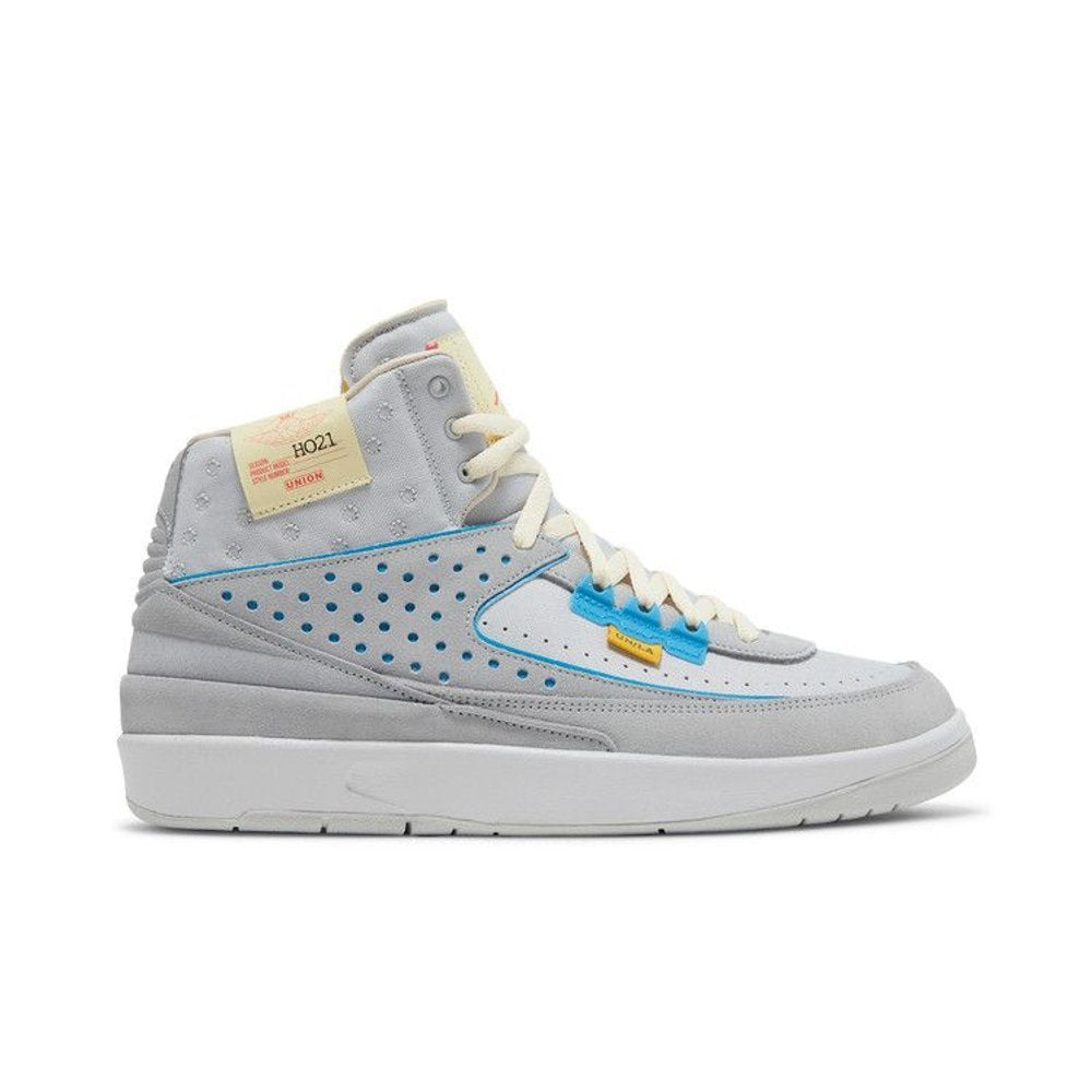 Jordan 2 Retro SP Union Grey Fog – boční pohled | Purekickz