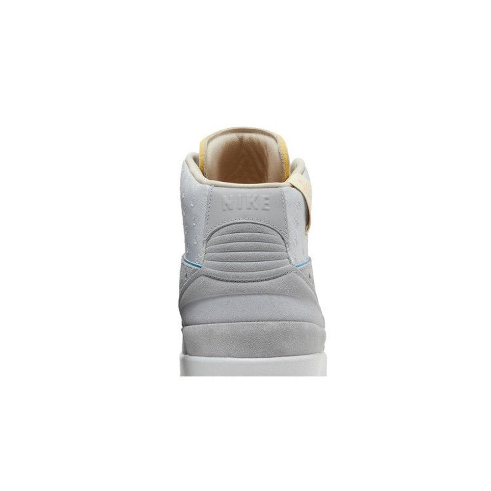 Jordan 2 Retro SP Union Grey Fog – detail materiálu | Purekickz