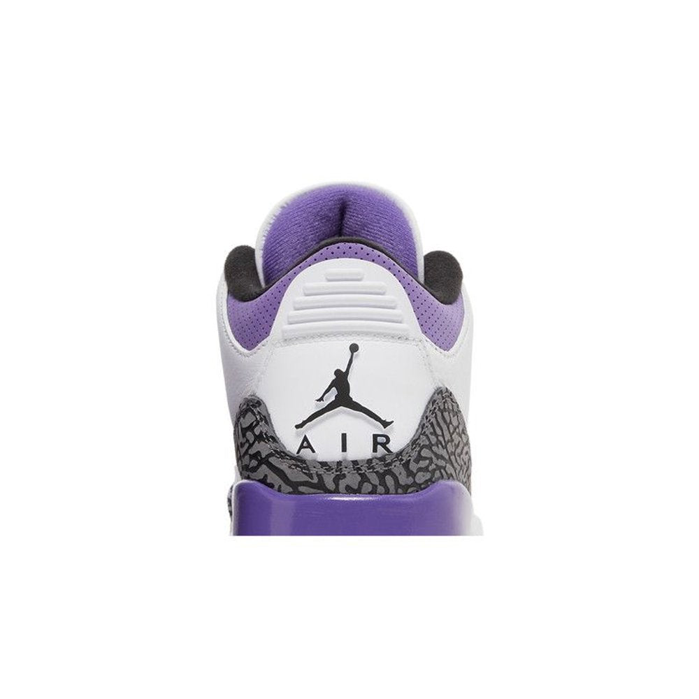 Jordan 3 Retro Dark Iris – detail materiálu | Purekickz