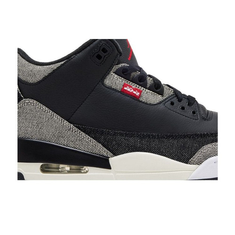 Jordan 3 Retro Levi’s Black – detail | Purekickz