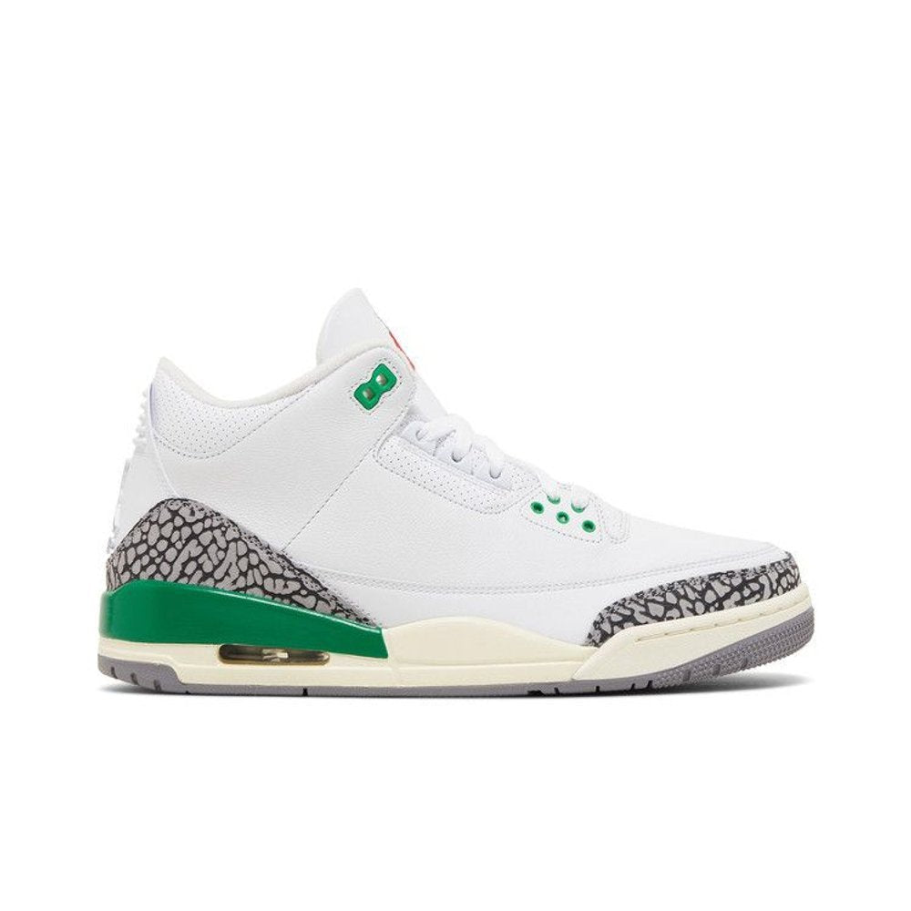 Jordan 3 Retro Lucky Green – boční pohled | Purekickz