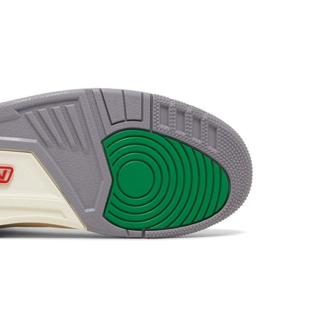 Jordan 3 Retro Lucky Green – pohled shora | Purekickz