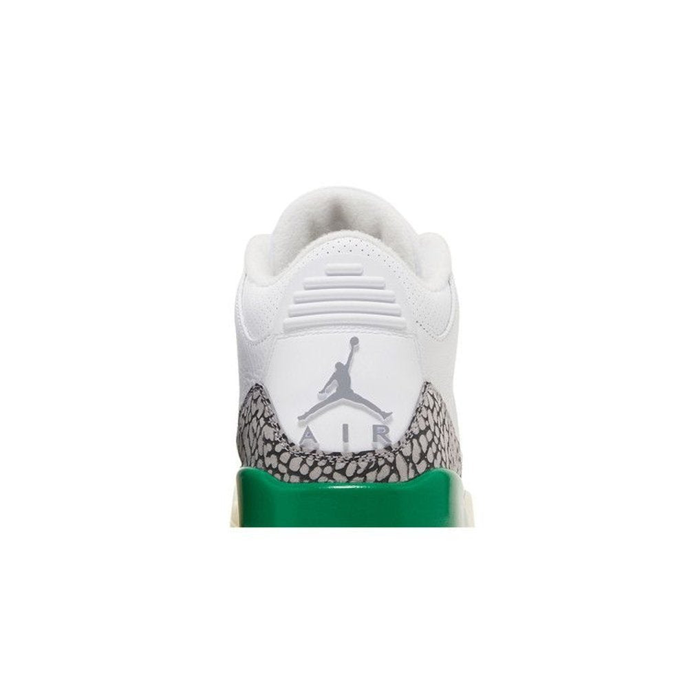 Jordan 3 Retro Lucky Green – detail materiálu | Purekickz