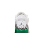 Jordan 3 Retro Lucky Green – detail materiálu | Purekickz