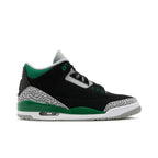 Jordan 3 Retro Pine Green – boční pohled | Purekickz