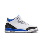Jordan 3 Retro Racer Blue (GS) – boční pohled | Purekickz