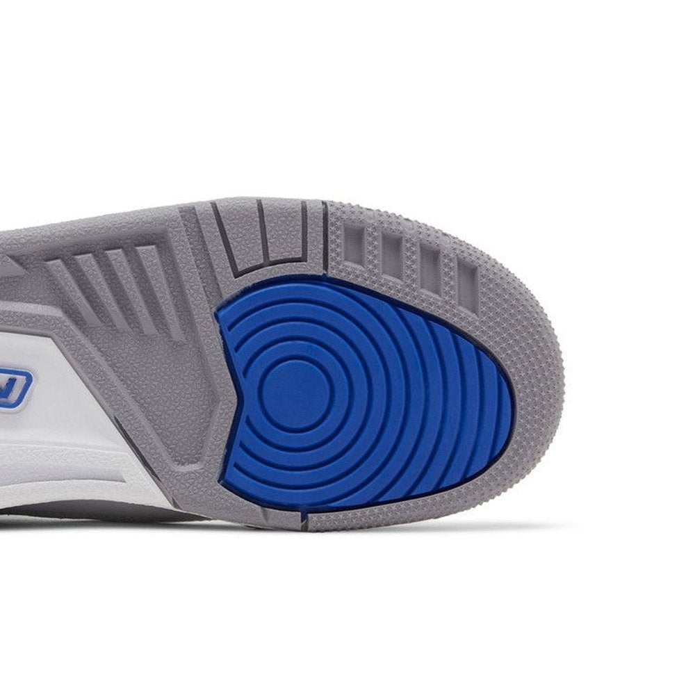 Jordan 3 Retro Racer Blue (GS) – pohled shora | Purekickz