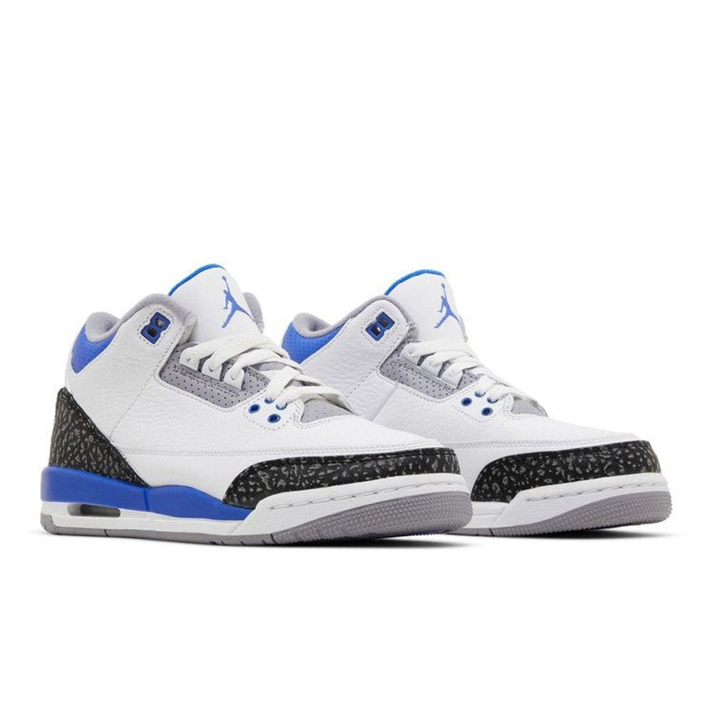 Jordan 3 Retro Racer Blue (GS) – lifestyle foto | Purekickz