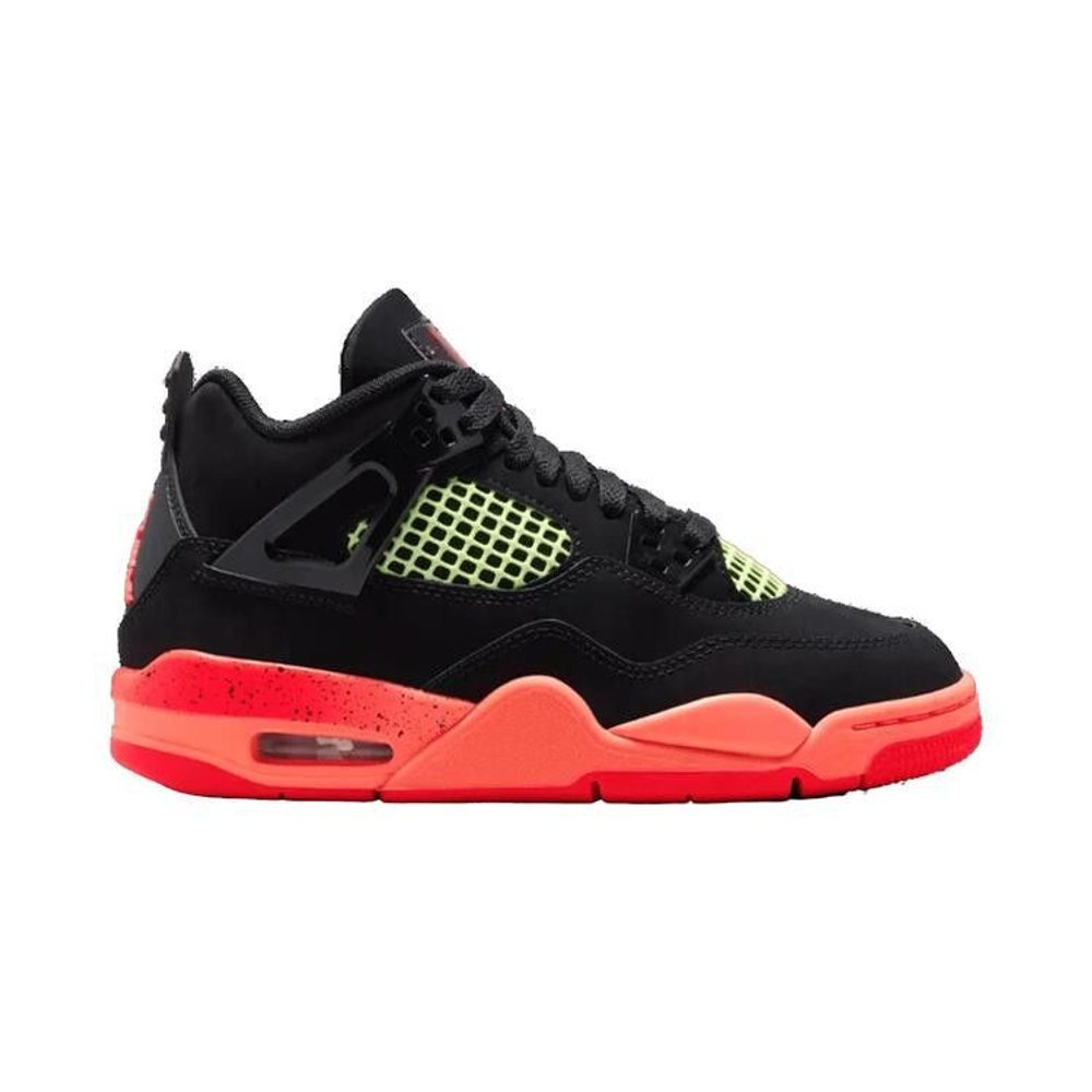 Jordan 4 Retro Black Infrared Barely Volt (GS)