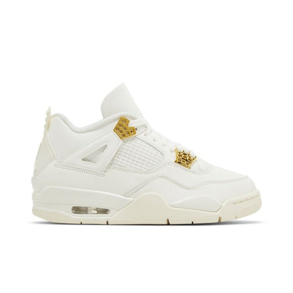 Jordan 4 Retro Metallic Gold (W) – boční pohled | Purekickz
