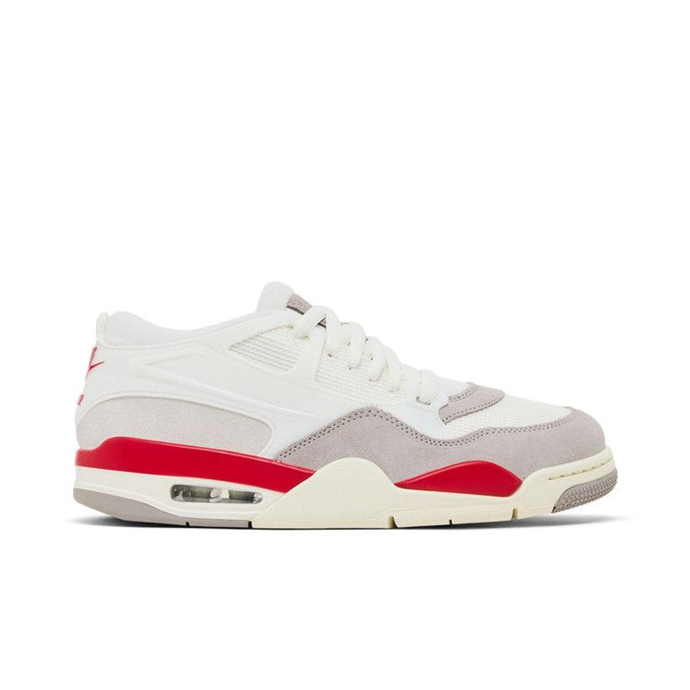 Jordan 4 RM Fire Red – boční pohled | Purekickz