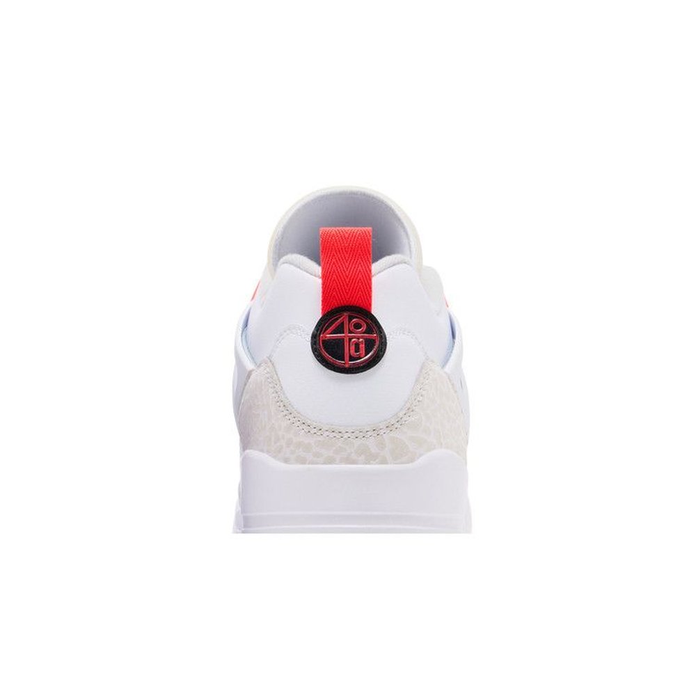 Jordan Spizike Low White Bright Crimson – detail materiálu | Purekickz