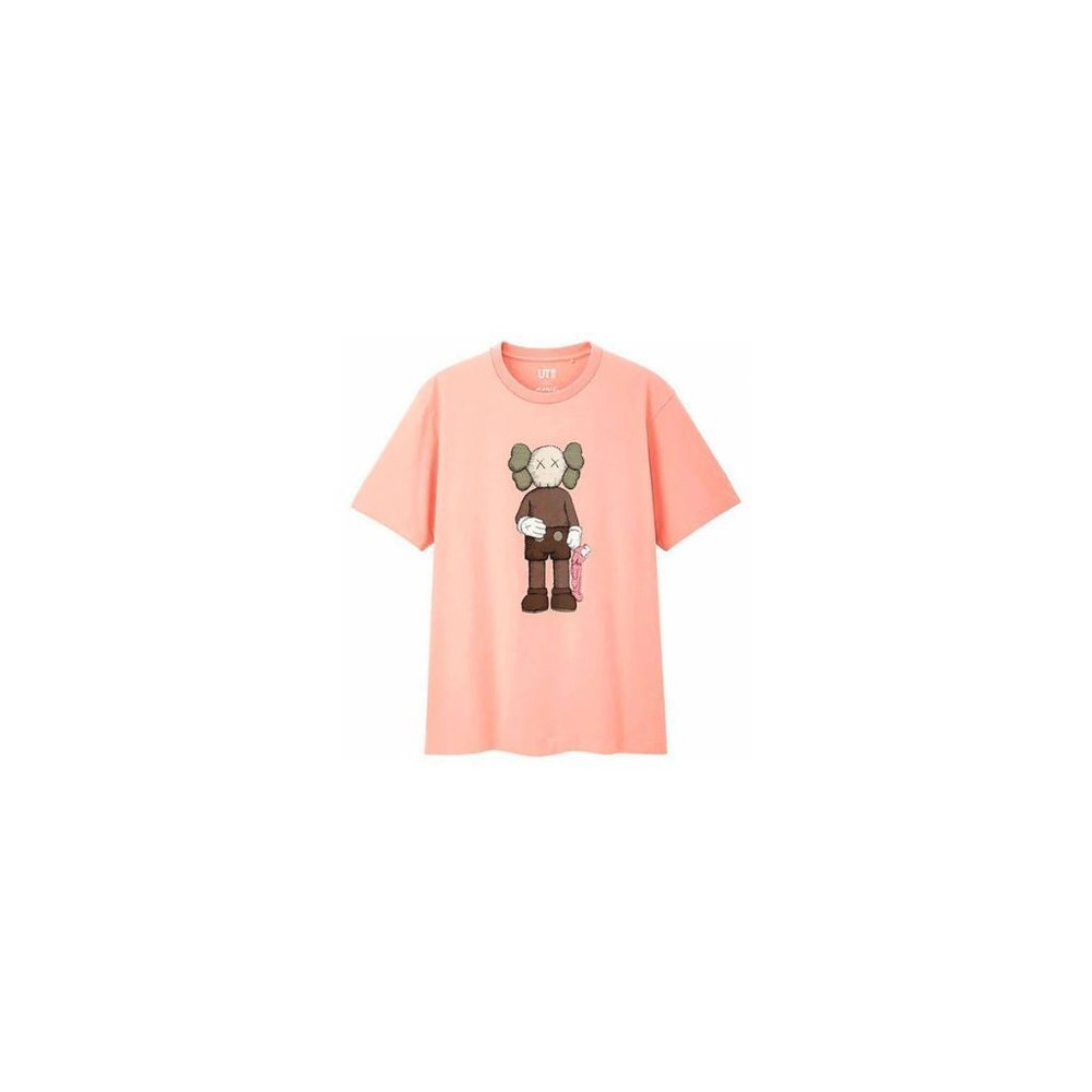 KAWS x Uniqlo Companion Tee Pink – hlavní pohled | Purekickz