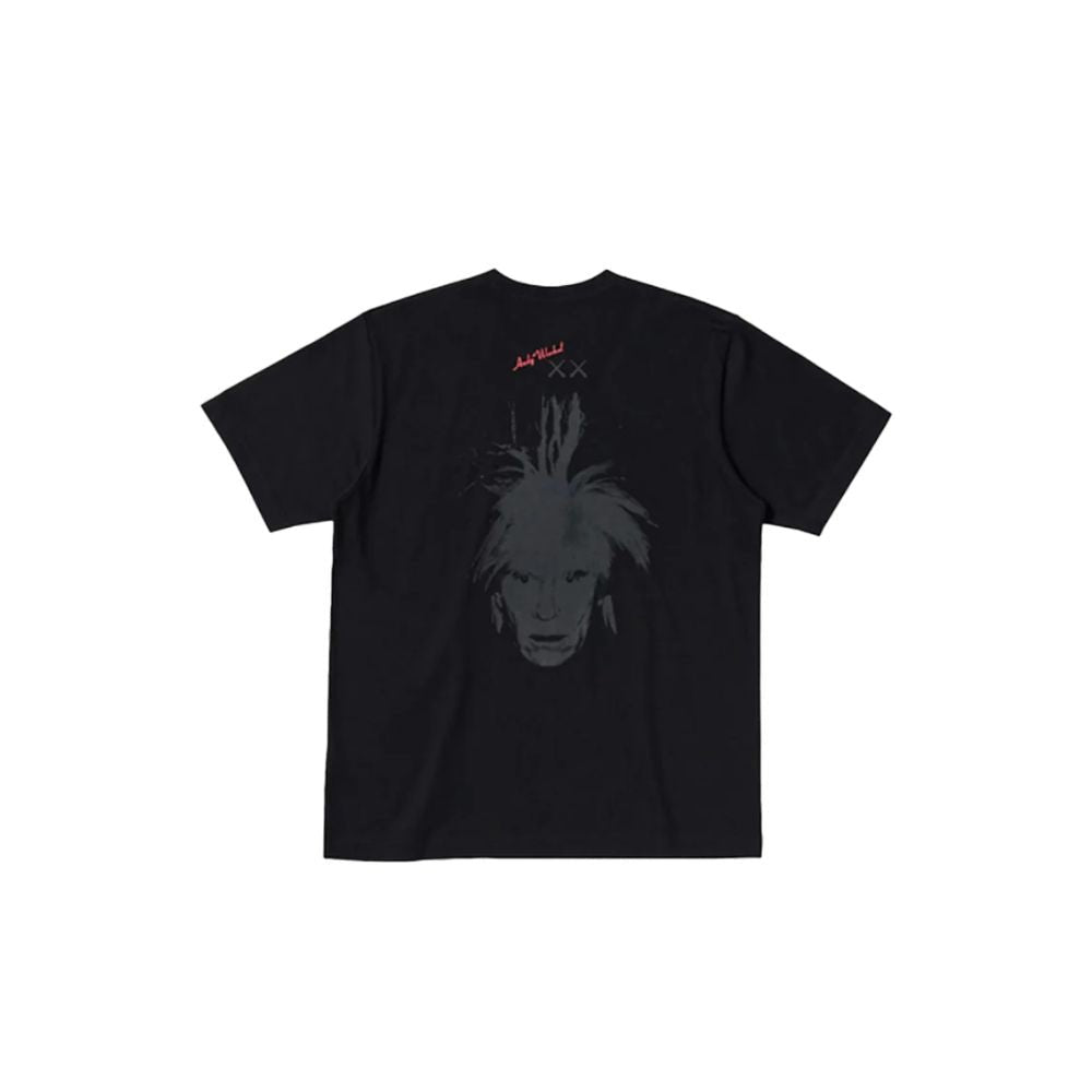 KAWS x Uniqlo Warhol UT Graphic T-shirt Black – boční pohled | Purekickz