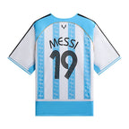 Kith x adidas Messi Football Jersey Blue/White – boční pohled | Purekickz