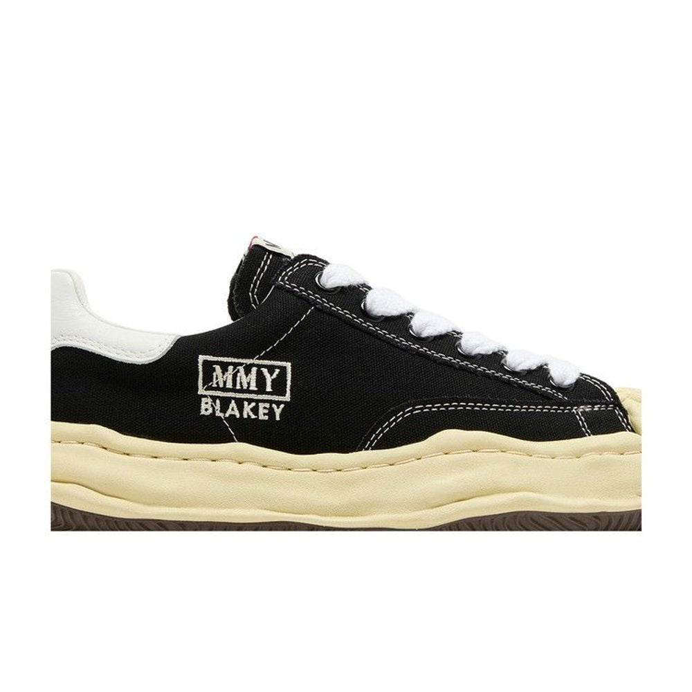 Maison Mihara Yasuhiro Blakey OG Sole Vintage Canvas Low Black – detail | Purekickz
