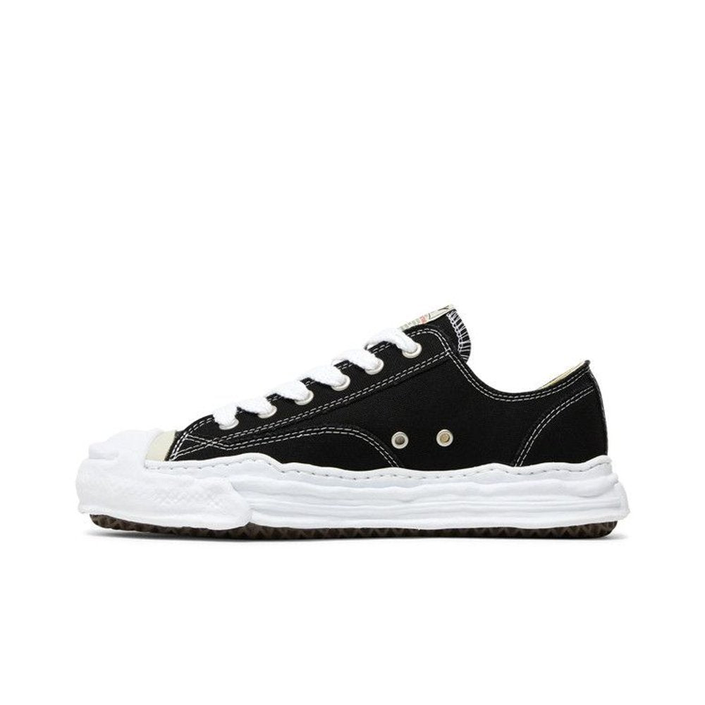 Maison Mihara Yasuhiro Hank OG Sole Canvas Low Black – hlavní pohled | Purekickz