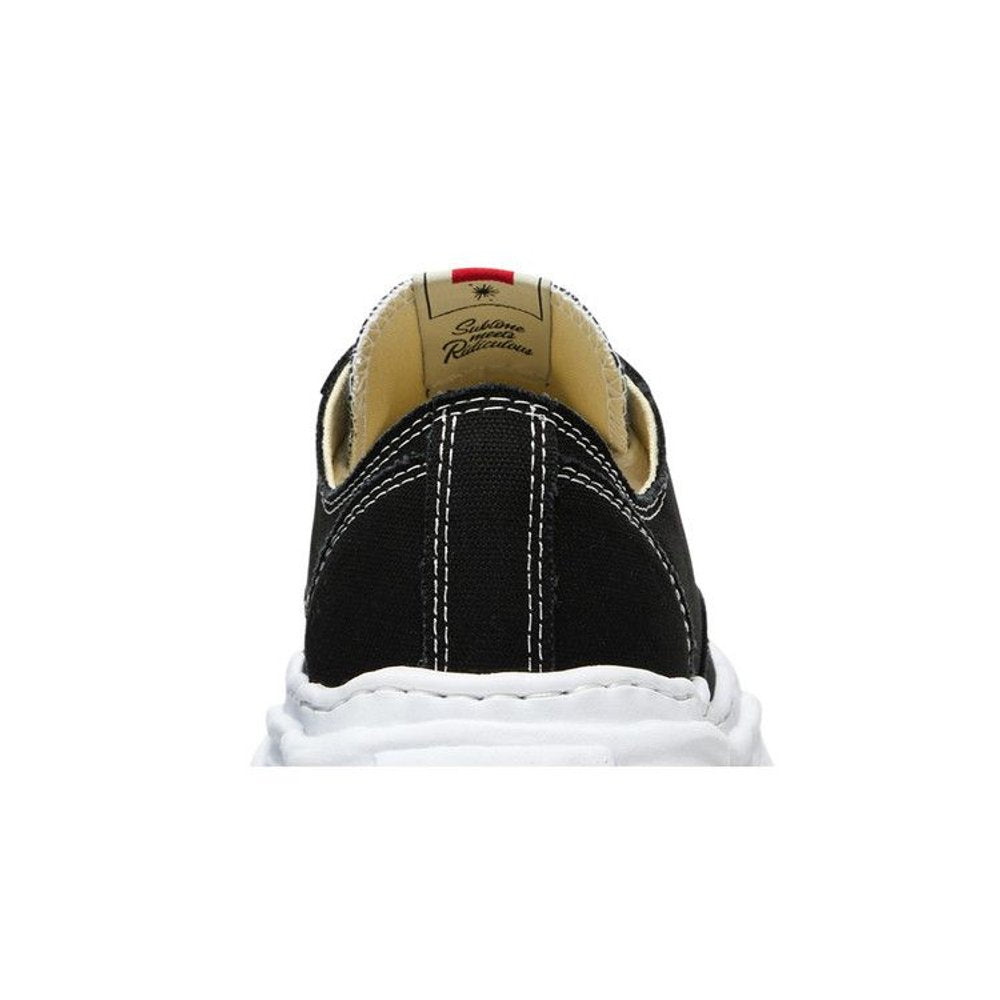 Maison Mihara Yasuhiro Hank OG Sole Canvas Low Black – detail materiálu | Purekickz