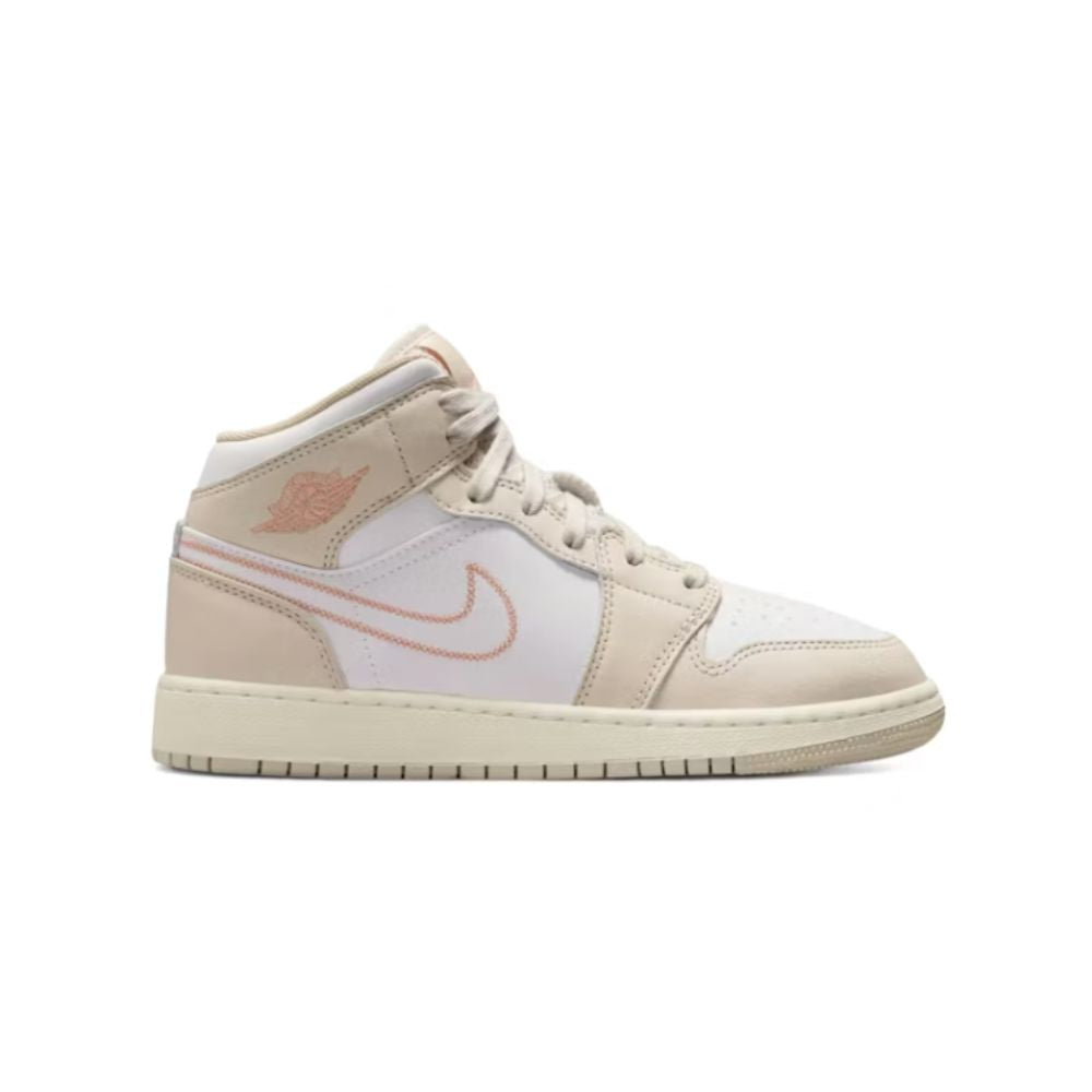 Jordan 1 Mid SE Sand Drift White Madder Root (GS)
